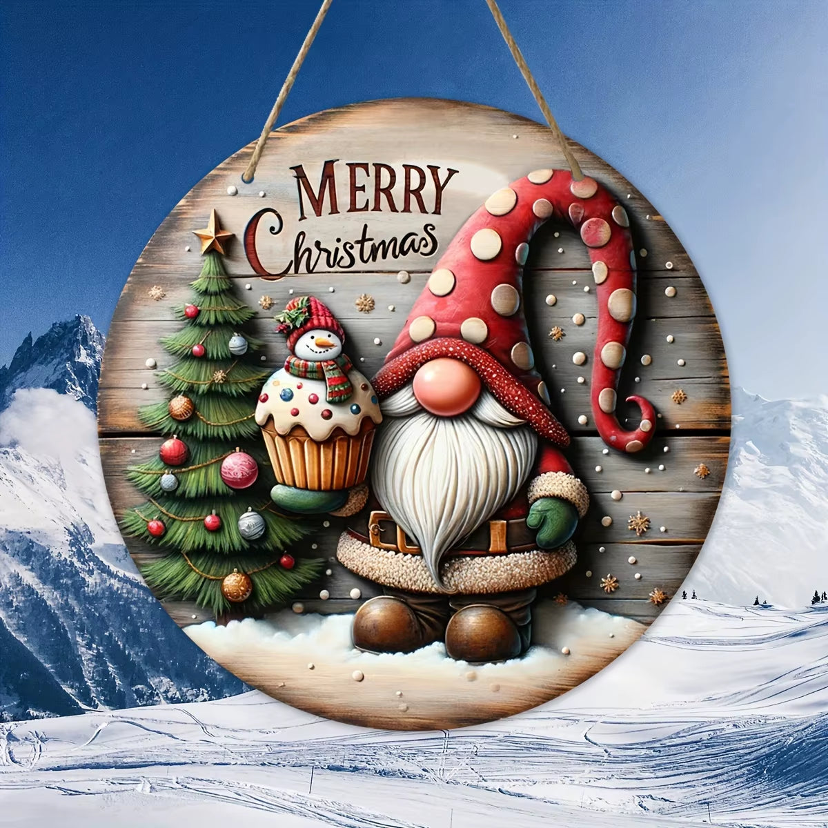 1Pc Christmas Decorations Wooden Sign Merry Christmas Wooden Sign Hanging Decorations Christmas Sign