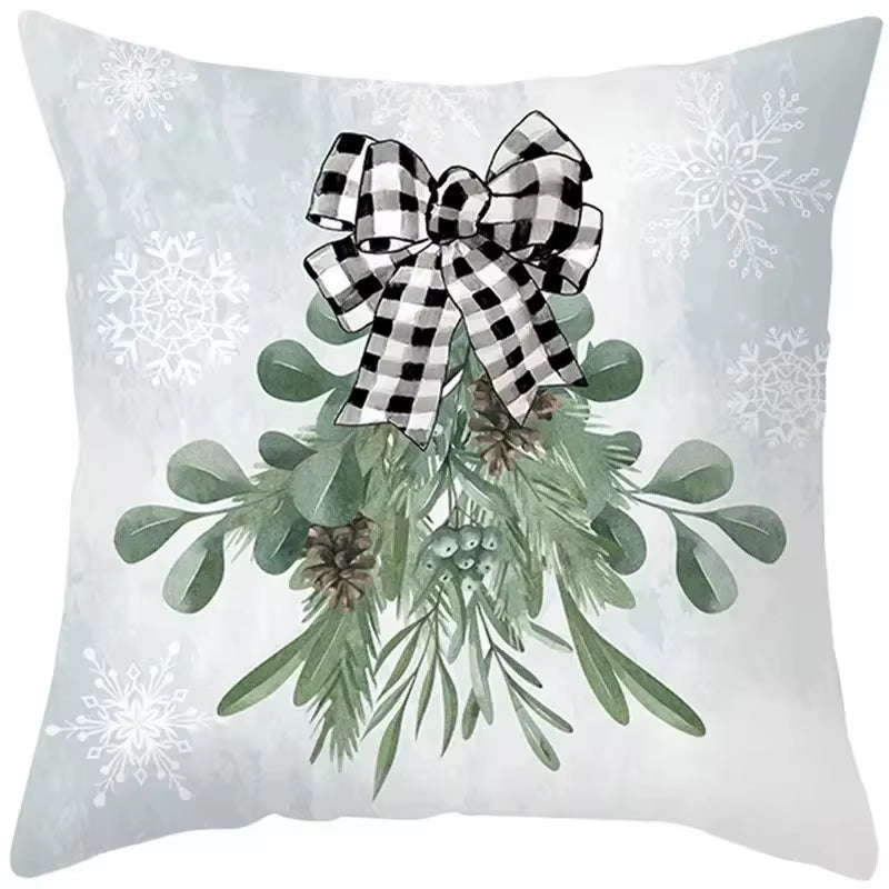 45Cm Christmas Cushion Cover Pillowcase 2025 Christmas Decorations for Home Ornament Xmas New Year Christmas Decor 2026 Noel