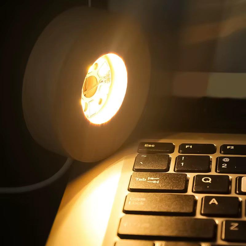 Usb-Powered Wood Night Lights Base Circular Design Decorative Luminous Stand for LED Lights Resin Display Home LED Lamp Base
