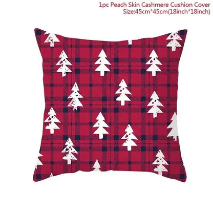 45Cm Christmas Cushion Cover Pillowcase 2025 Christmas Decorations for Home Ornament Xmas New Year Christmas Decor 2026 Noel