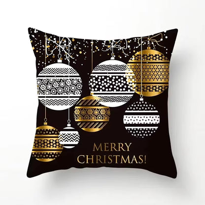 45Cm Christmas Cushion Cover Pillowcase 2025 Christmas Decorations for Home Ornament Xmas New Year Christmas Decor 2026 Noel