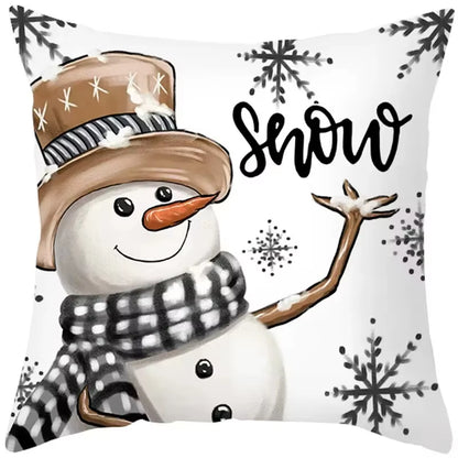 45Cm Christmas Cushion Cover Pillowcase 2025 Christmas Decorations for Home Ornament Xmas New Year Christmas Decor 2026 Noel