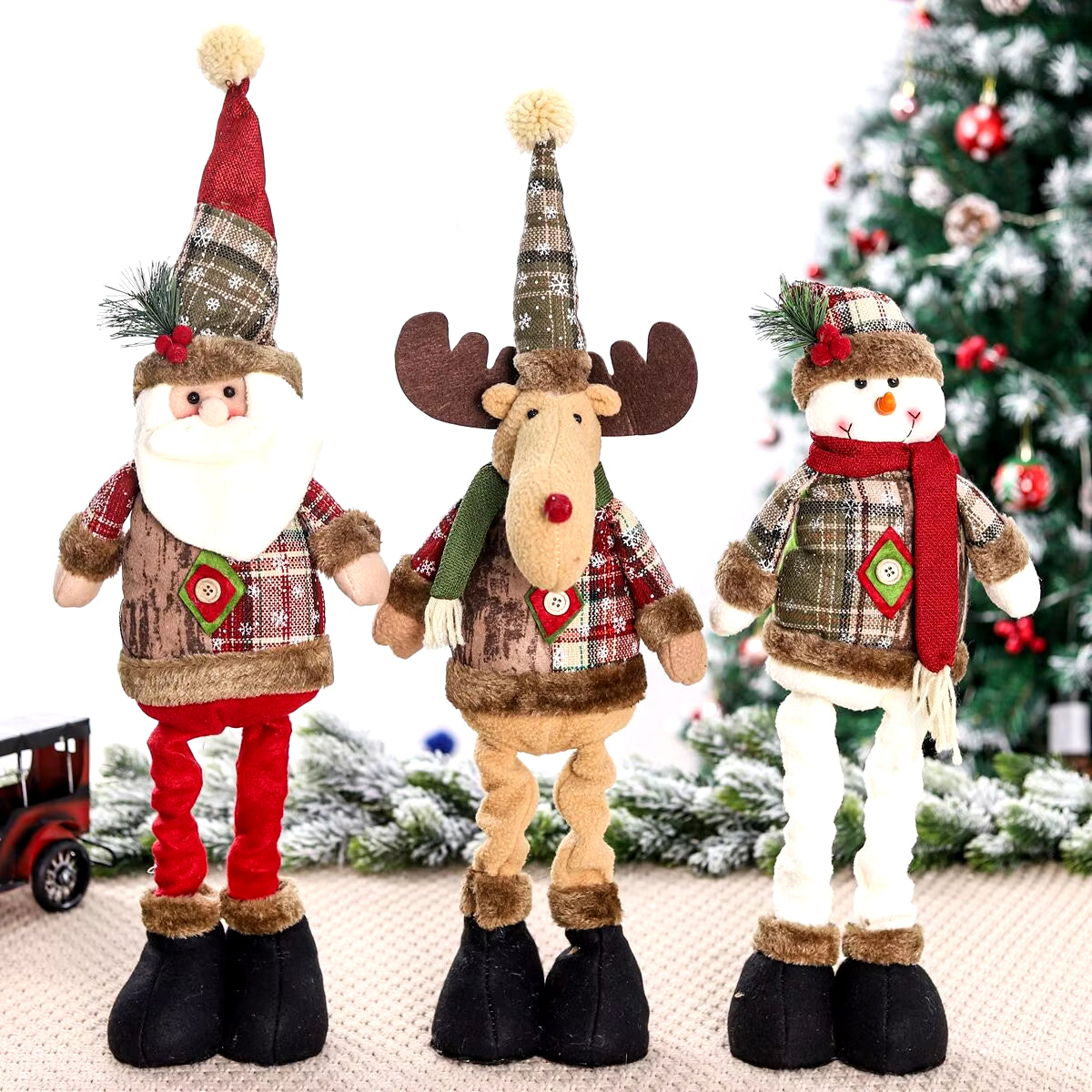 Telescopic Christmas Doll Merry Christmas Decorations for Home 2025 Christmas Ornament Xmas Navidad Noel Gifts New Year 2026